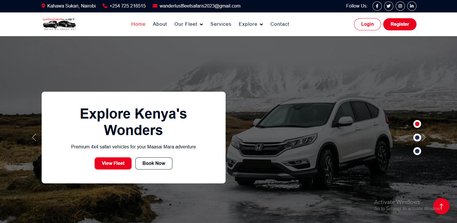 Wanderlust Fleet Safaris